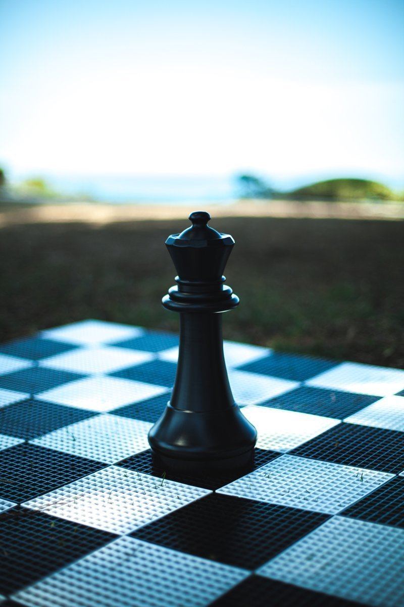 15 Inch Dark Plastic Queen Giant Chess Piece | Giant Outdoor Chess | | GiantChessUSA
