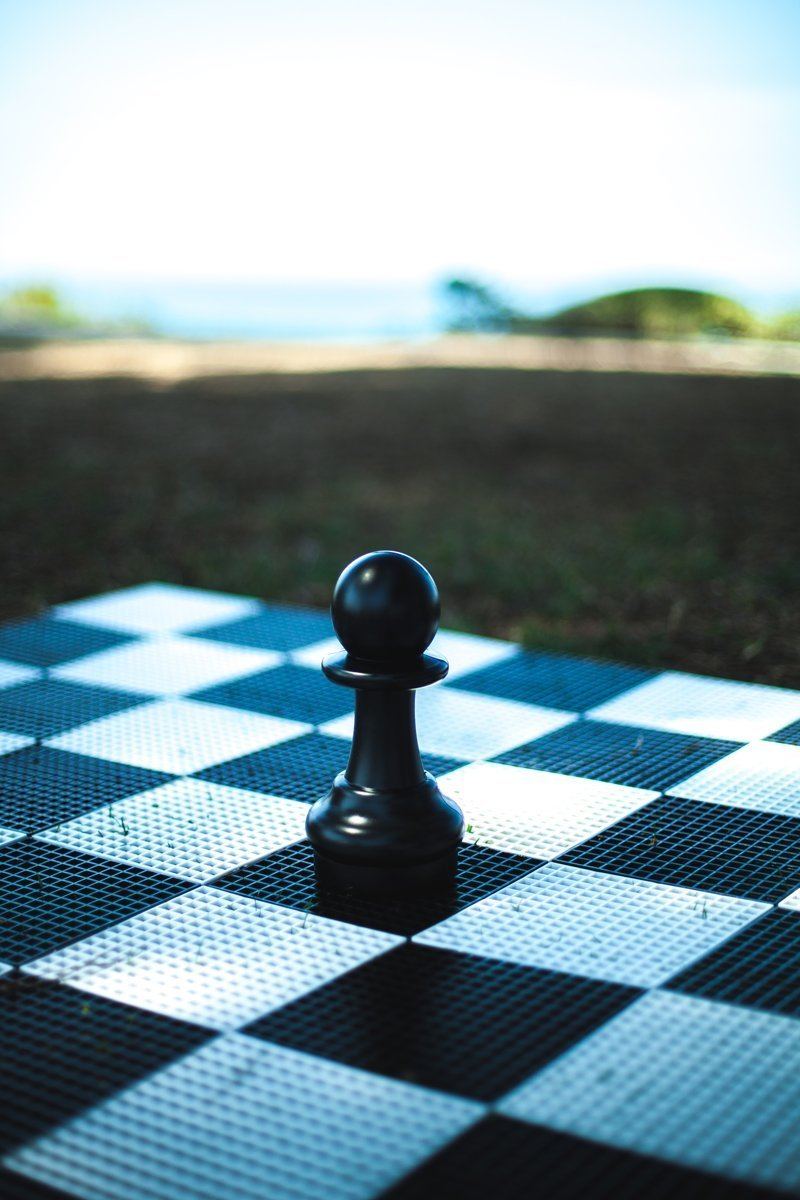 9 Inch Dark Plastic Pawn Giant Chess Piece | Giant Outdoor Chess | | GiantChessUSA