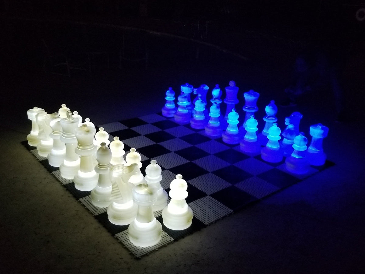 25 Inch Plastic LED Giant Chess Set - Multiple Colors Available! | Giant Outdoor Chess | | GiantChessUSA
