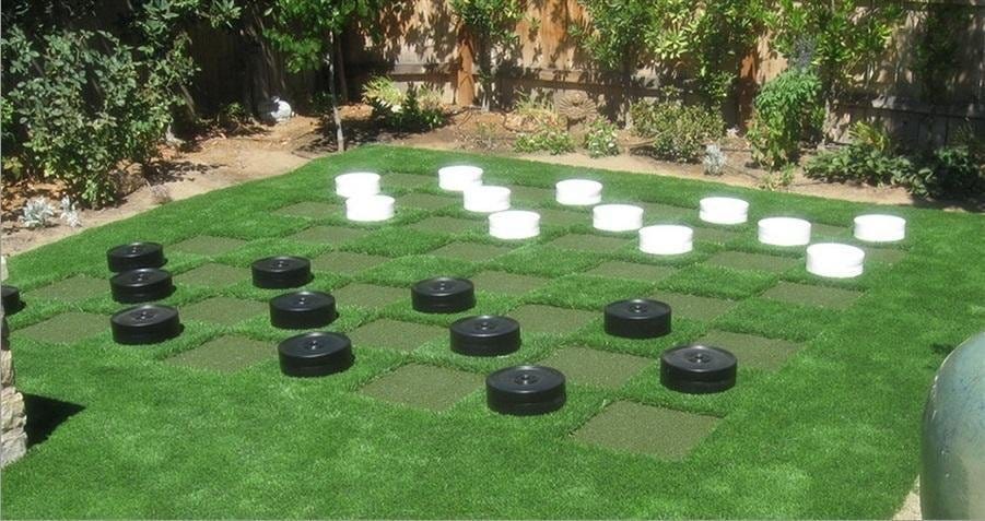 Personalized 10 Inch Plastic Giant Checkers | Giant Outdoor Chess | | GiantChessUSA
