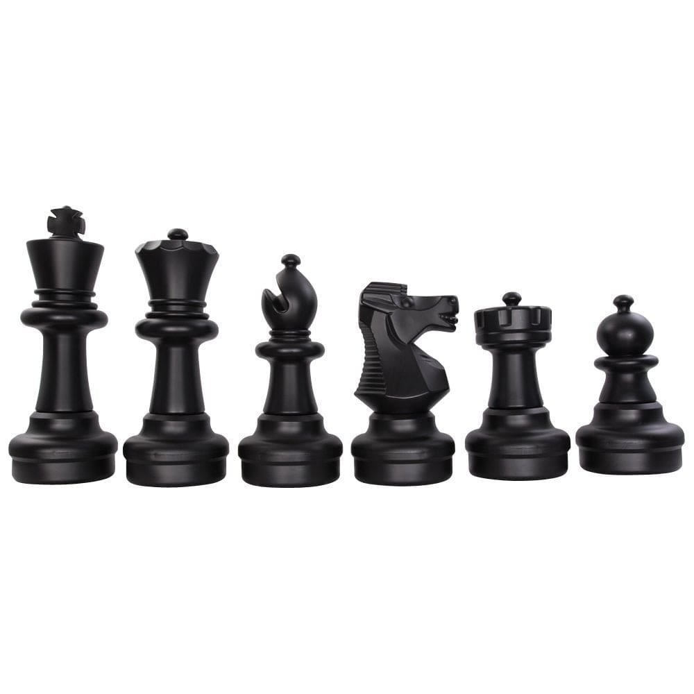 25 Inch Plastic Light-up LED Giant Chess Set One Side LED and One Side Black | Giant Outdoor Chess | | GiantChessUSA