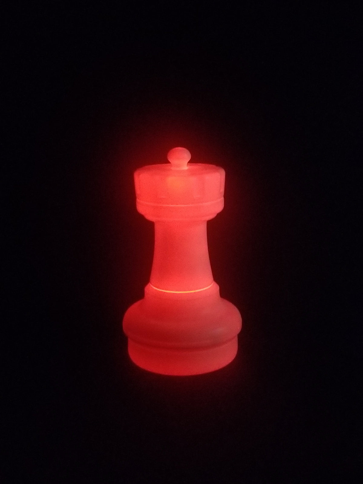 17 Inch LED Rook Individual Plastic Chess Piece - Illuminates 8 Different Colors | Giant Outdoor Chess | | GiantChessUSA