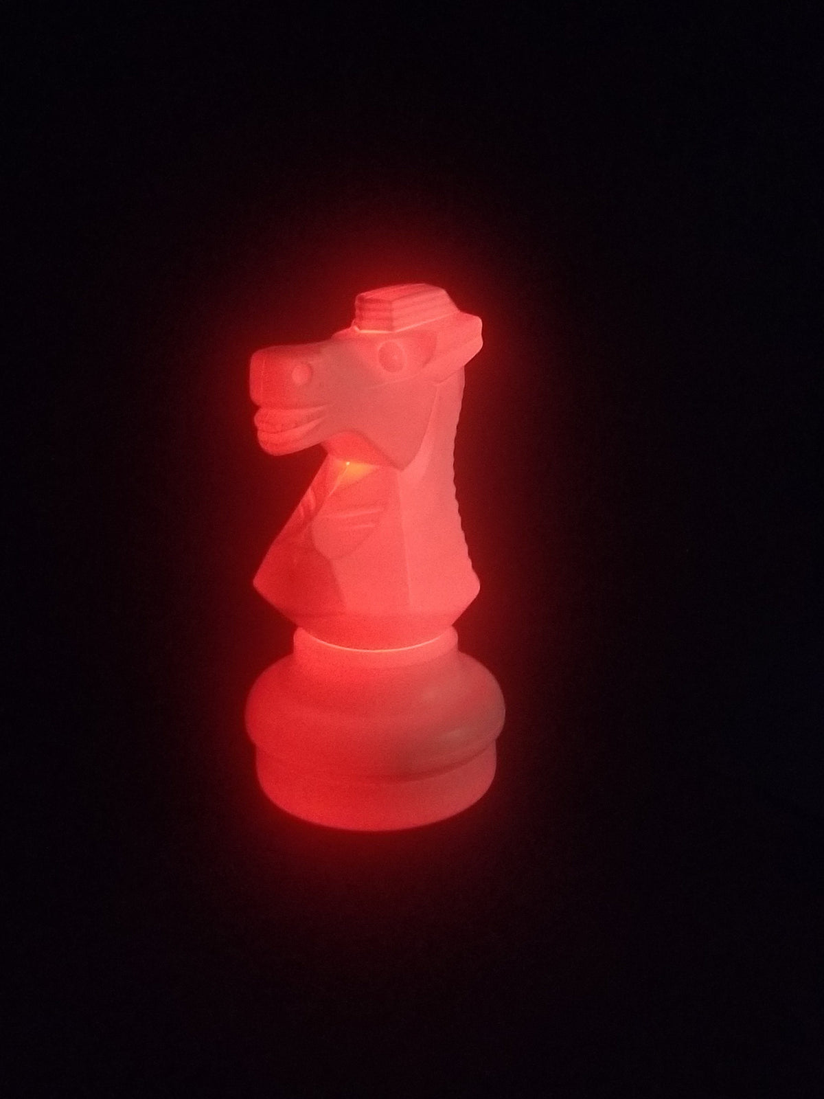 18 Inch LED Knight Individual Plastic Chess Piece - Illuminates 8 Different Colors | Giant Outdoor Chess | | GiantChessUSA