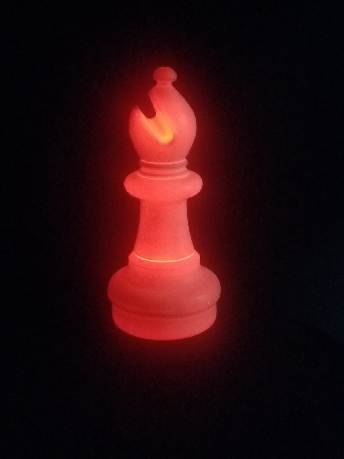 21 Inch LED Bishop Individual Plastic Chess Piece - Illuminates 8 Different Colors | Giant Outdoor Chess | | GiantChessUSA